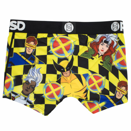 X-Men Animated Checkered PSD Boy Shorts Underwear